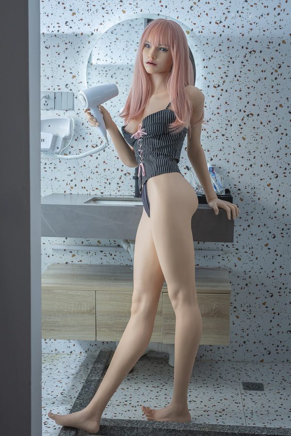 168cm/5ft6in B-Cup Joy Girl with Pink Long Hair Sex Dolls - Sex Doll - RealDolls4U