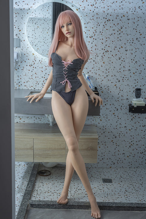 168cm/5ft6in B-Cup Joy Girl with Pink Long Hair Sex Dolls - Sex Doll - RealDolls4U