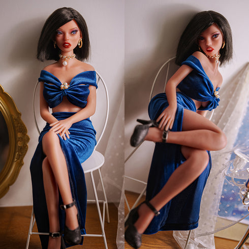 60cm/23.6in Upper-Class Woman Socialite Full Silicone Sex Dolls