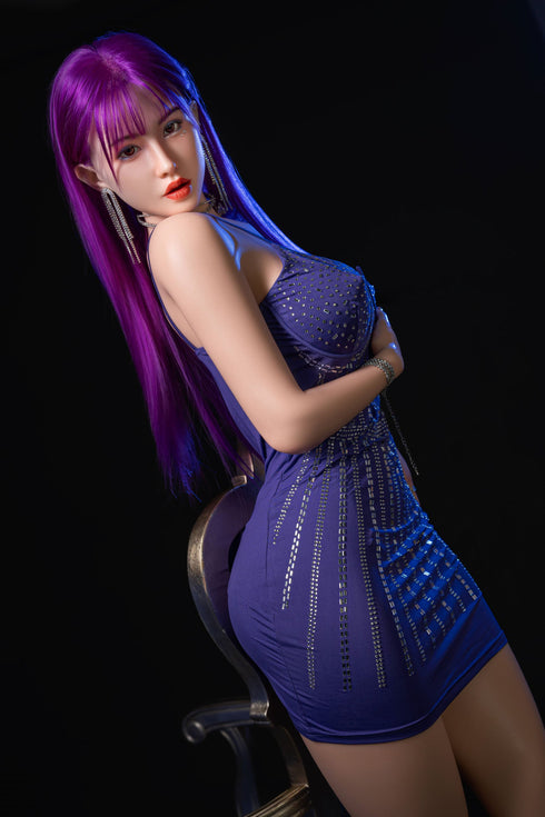 165cm/5ft4in Grace Robinson D-Cup Purple Queen Curvy Sex Doll - RealDolls4U