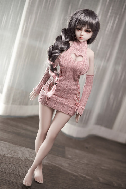 60cm/1ft11in B-Cup Ava Greenfield Full Silicone Mini Sex Doll - RealDolls4U