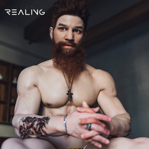 180cm/5ft10in Winthrop moustache  Silicone Handsome Sex Doll | RealDolls4U