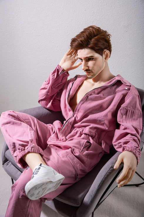 175cm/5ft9in Homosexuality Pink Panther Silicone Head & TPE Body Sex Dolls