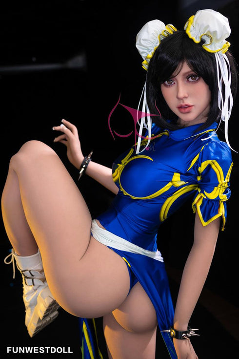 155cm/5ft1in F-Cup Chun-Li Cosplay Game Street Fighter Sex Dolls - Sex Doll - RealDolls4U