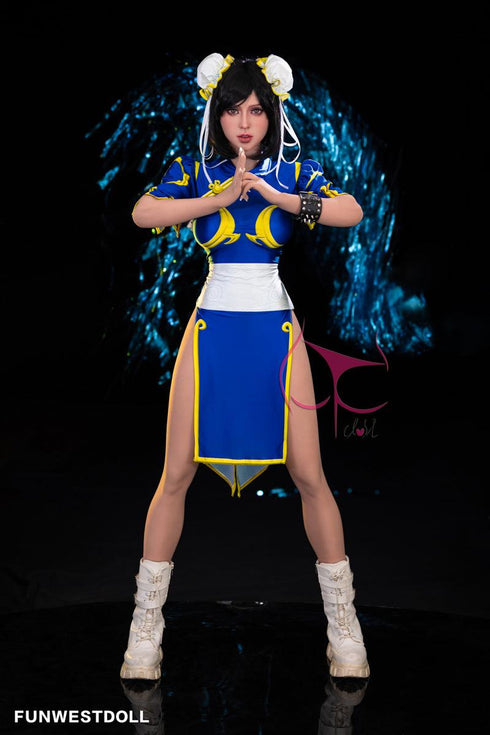 155cm/5ft1in F-Cup Chun-Li Cosplay Game Street Fighter Sex Dolls - Sex Doll - RealDolls4U