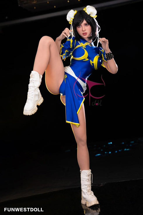 155cm/5ft1in F-Cup Chun-Li Cosplay Game Street Fighter Sex Dolls - Sex Doll - RealDolls4U