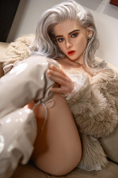 158cm/5ft2in C-Cup Gray Curvy Move Mouth Sex Dolls[In Stock | US Only] - Sex Doll - RealDolls4U