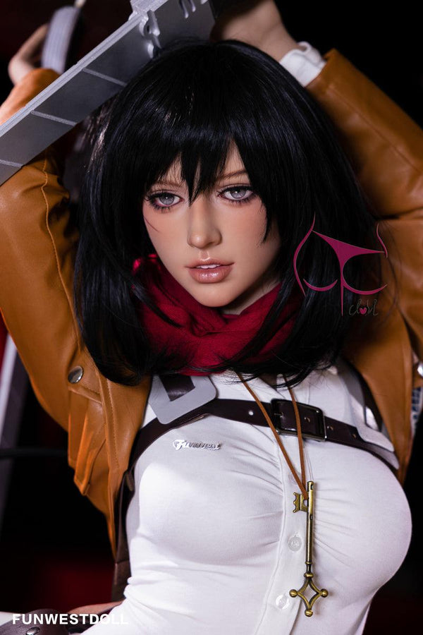 159cm/5ft2in A-Cup Attack On Titan Cosplay Mikasa Ackerman Sex Dolls - Sex Doll - RealDolls4U