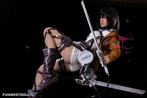 159cm/5ft2in A-Cup Attack On Titan Cosplay Mikasa Ackerman Sex Dolls - Sex Doll - RealDolls4U