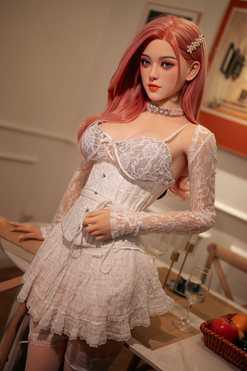 160cm/5ft3in D-Cup Lace Pink Silicone Sex Doll - Sex Doll - RealDolls4U