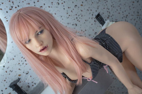 168cm/5ft6in B-Cup Joy Girl with Pink Long Hair Sex Dolls - Sex Doll - RealDolls4U