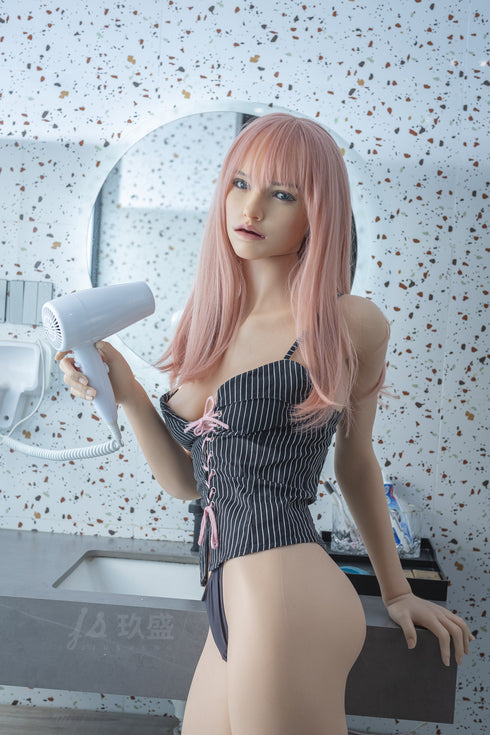 168cm/5ft6in B-Cup Joy Girl with Pink Long Hair Sex Dolls - Sex Doll - RealDolls4U