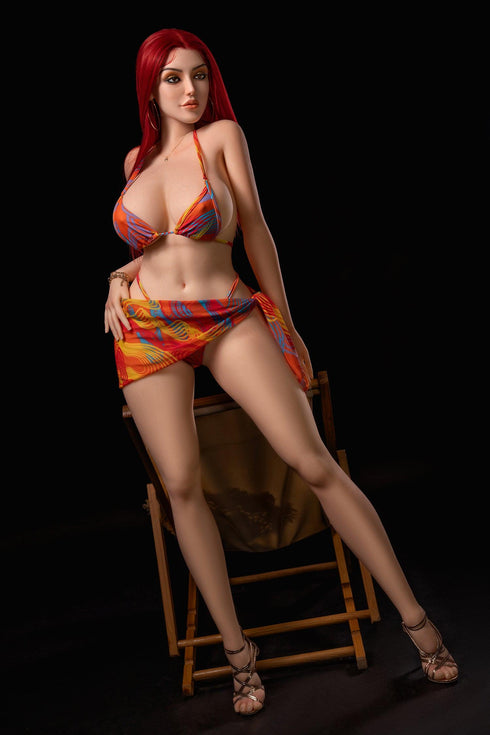 169cm/5ft7in FF-Cup Lisa Morgan Silicone Head Sex doll[In Stock | US Only] - Sex Doll - RealDolls4U