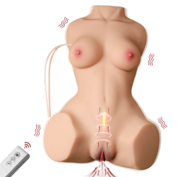 44.98 cm / 17.71 in  With Auto Sucking Vagina Sex Doll Torso [In Stock | US Only]