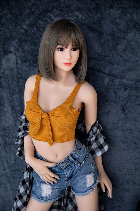 160cm (5ft 3in) Flat Chested Young Sex Doll Japanese Style Love Doll - RealDolls4U
