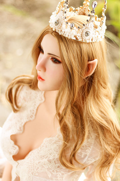 168cm (5ft 6.1in) Huge Boobs Elf Real Doll With Blonde Hair Crown Sex Doll | RealDolls4U