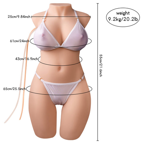 55cm/21,6 in Sex Puppe Torso Merida mit Auto Saugen Vagina [Auf Lager | US Only]