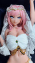 148cm/4ft10in B-Cup Aihara Mirai White Wedding Dresses Sex Dolls