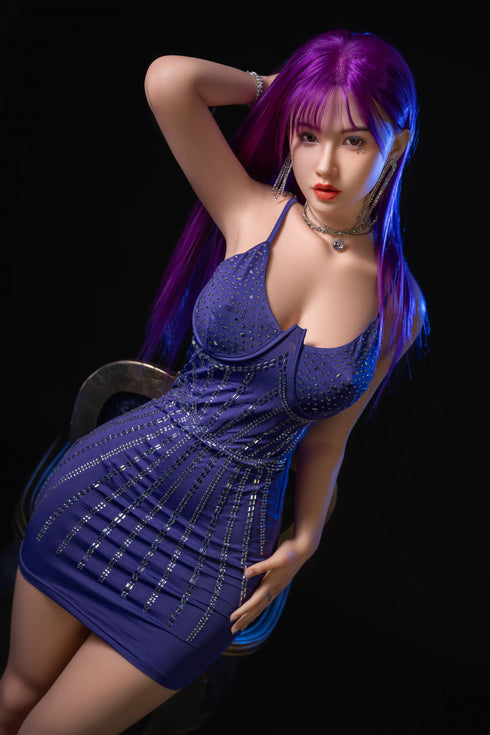 165cm/5ft4in Grace Robinson D-Cup Purple Queen Curvy Sex Doll - RealDolls4U