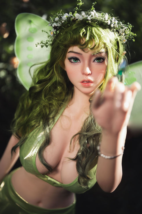 159cm/5ft2in D-Cup Ava Brown Cosplay ELF Full Silicone Sex Doll - RealDolls4U