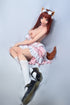 150cm/4ft11in C-Cup Morikawa Yuki Anime Cosplay Sex Dolls