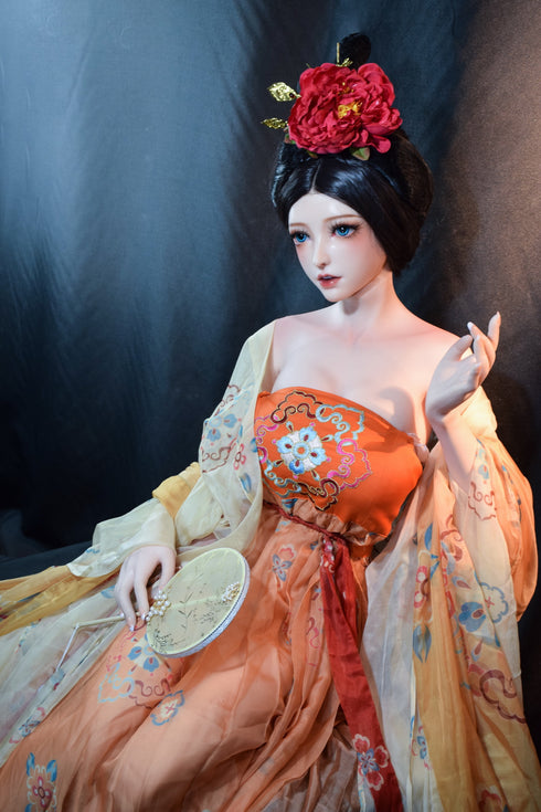 150cm/4ft11in D-Cup Cosplay Big Breasts Chinese Peony Sex Dolls