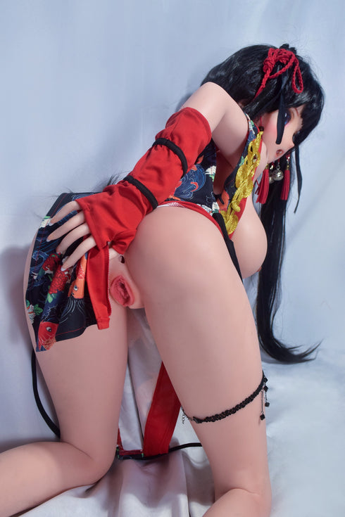 148cm/4 ft10in B-Cup Cosplay Cheong sam Sex puppen abbrechen