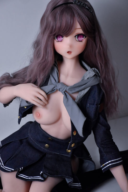 148cm/4ft10in A-Cup Mogami Nozomi Flat Chest Wavy Curl (Hair) Sex Dolls