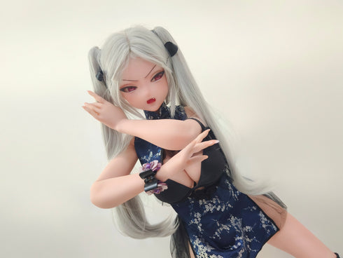 148cm/4ft10in C-Cup Shibata Haruka Gray Double Ponytail Sex Dolls