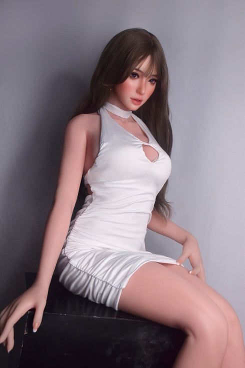 165cm/5ft5in D-Cup Amami Tomoko  White Slit Skirt Sex Dolls