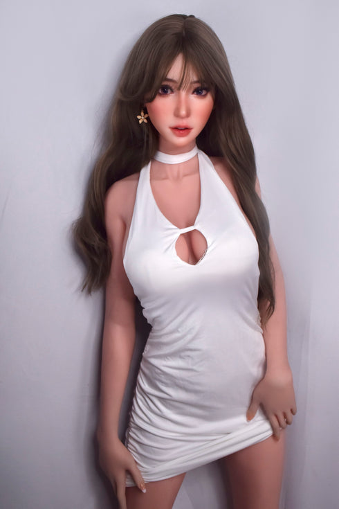 165cm/5ft5in D-Cup Amami Tomoko  White Slit Skirt Sex Dolls