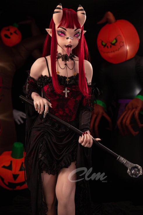 157cm/5ft1 B-Cup Meru Halloween Full Silicone | RealDolls4U