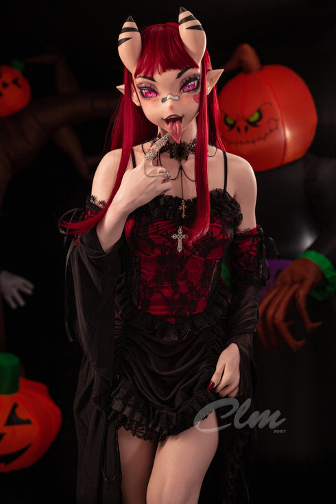 157cm/5ft1 B-Cup Meru Halloween Full Silicone | RealDolls4U