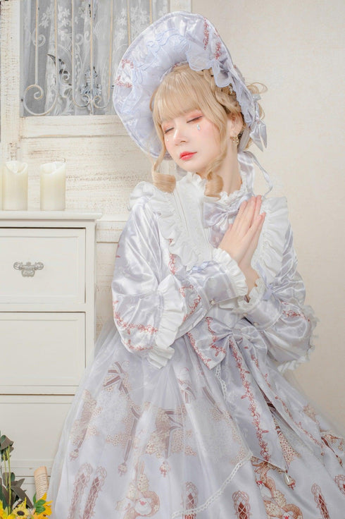 Silver Gray Lolita Cosplay Lace From Victoria - Sex Doll - RealDolls4U