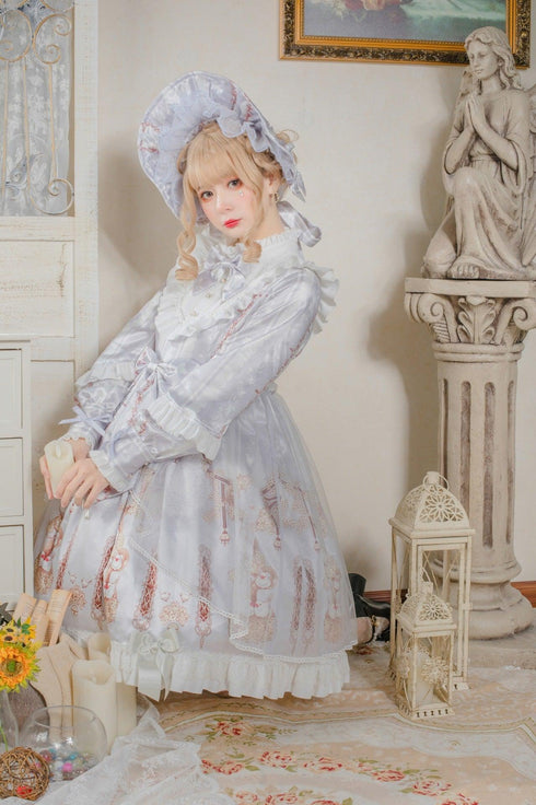 Silver Gray Lolita Cosplay Lace From Victoria - Sex Doll - RealDolls4U