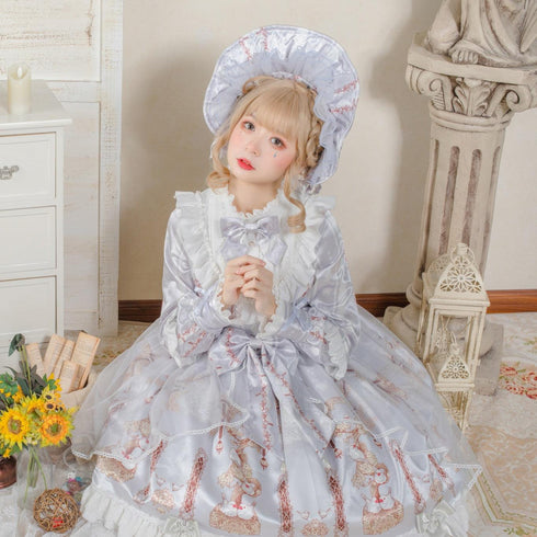 Silver Gray Lolita Cosplay Lace From Victoria - Sex Doll - RealDolls4U