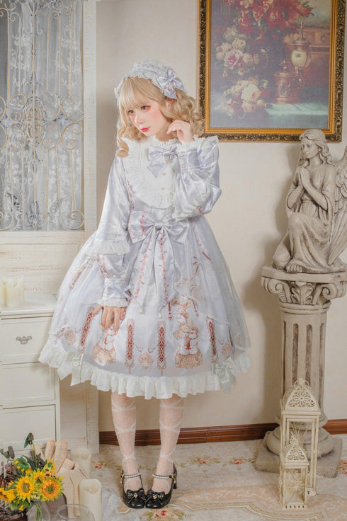 Silver Gray Lolita Cosplay Lace From Victoria - Sex Doll - RealDolls4U